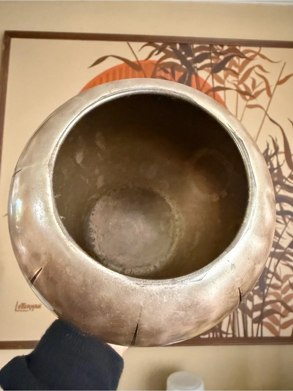 Rare Vintage Art Deco WMF Ikora Metal Vase - German Bauhaus 1930s